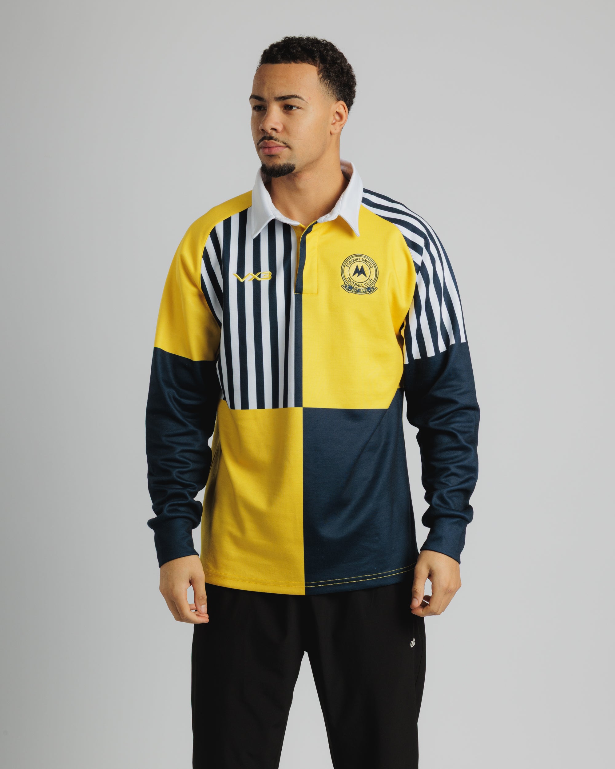 Torquay United FC Retro LS Cotton Shirt Torquay United FC Retro LS Cotton Shirt